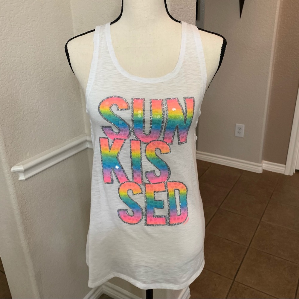 Justice white swimsuit cover up Sun Kissed Size 12